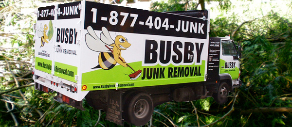 Yard Waste and junk removal truck